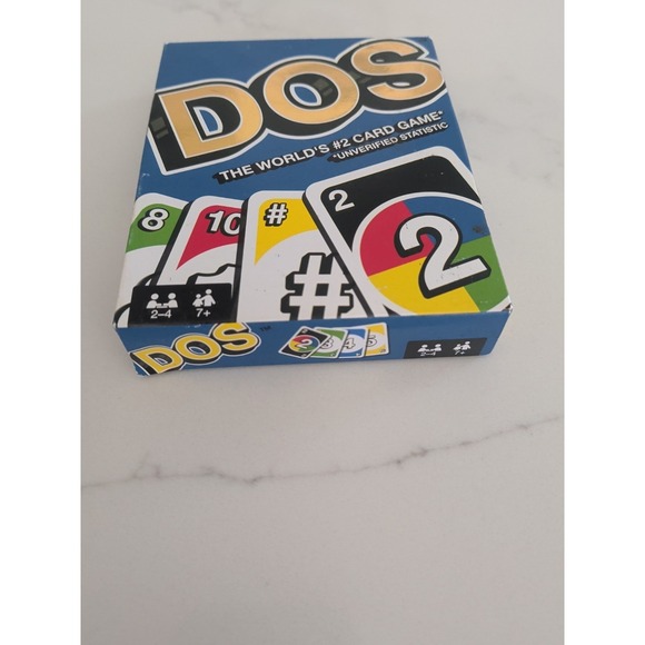Mattel Other - Mattel Uno Dos Second Edition Card Game for 2 to 4 Players Ages 7 Years and Up